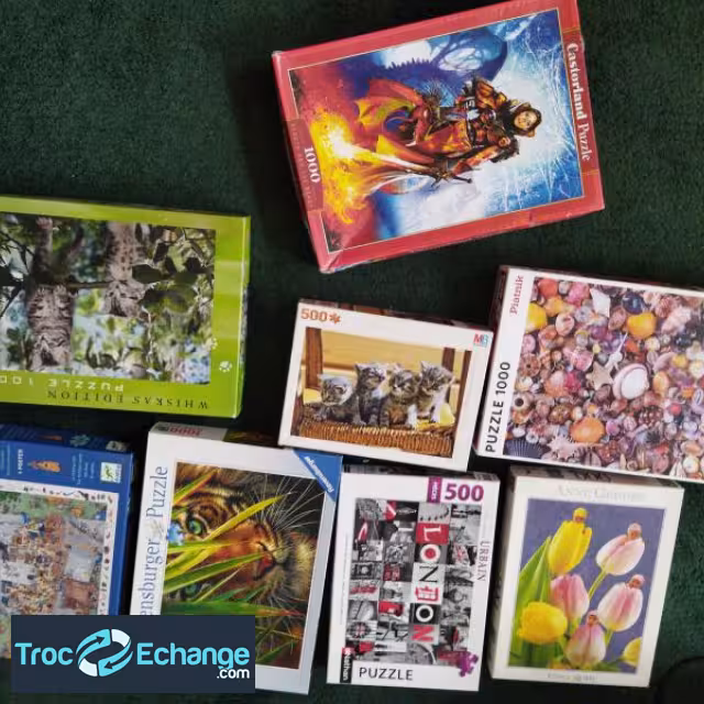Lot de 8 puzzles 